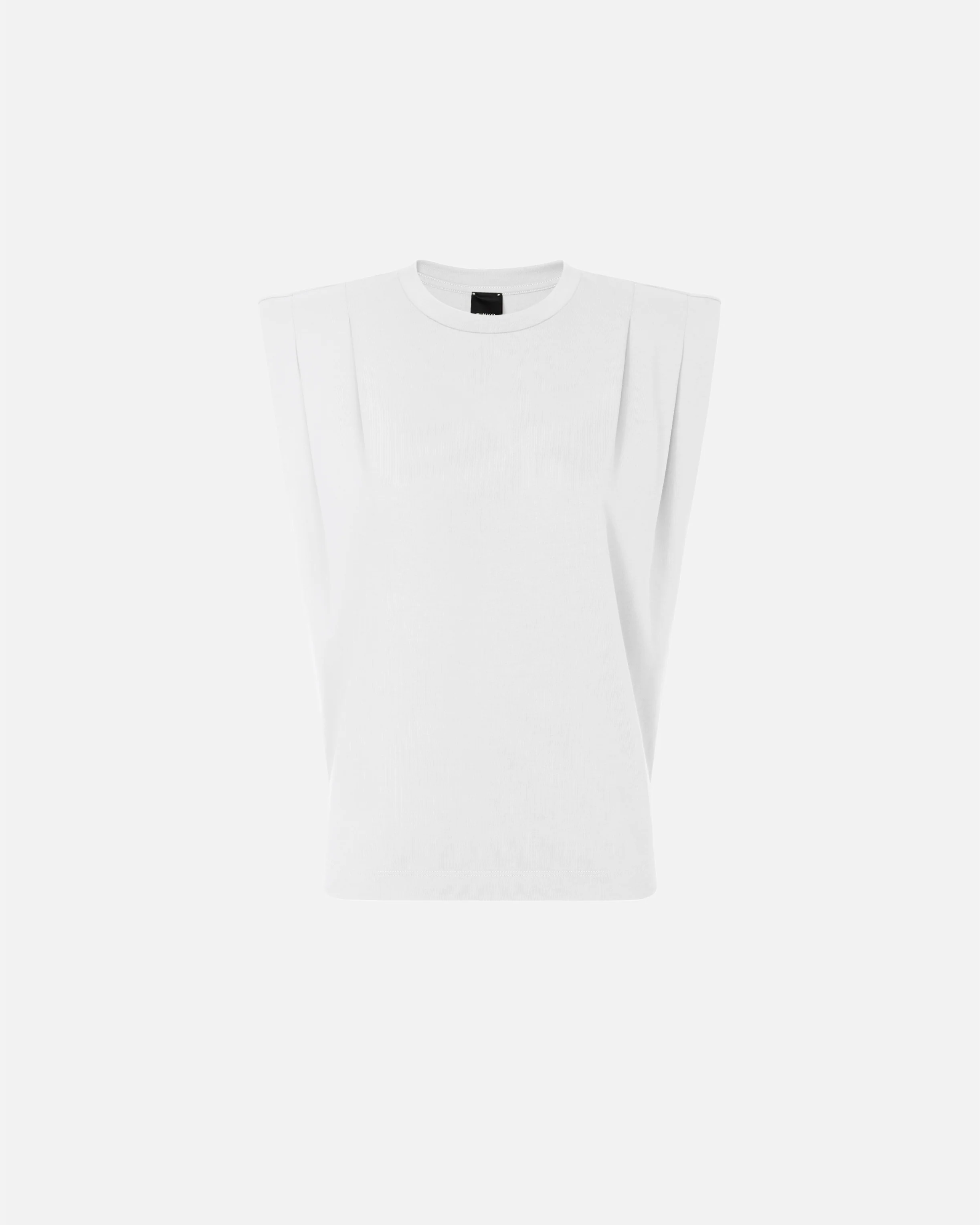 T-shirt smanicata in jersey doppio - Image 5