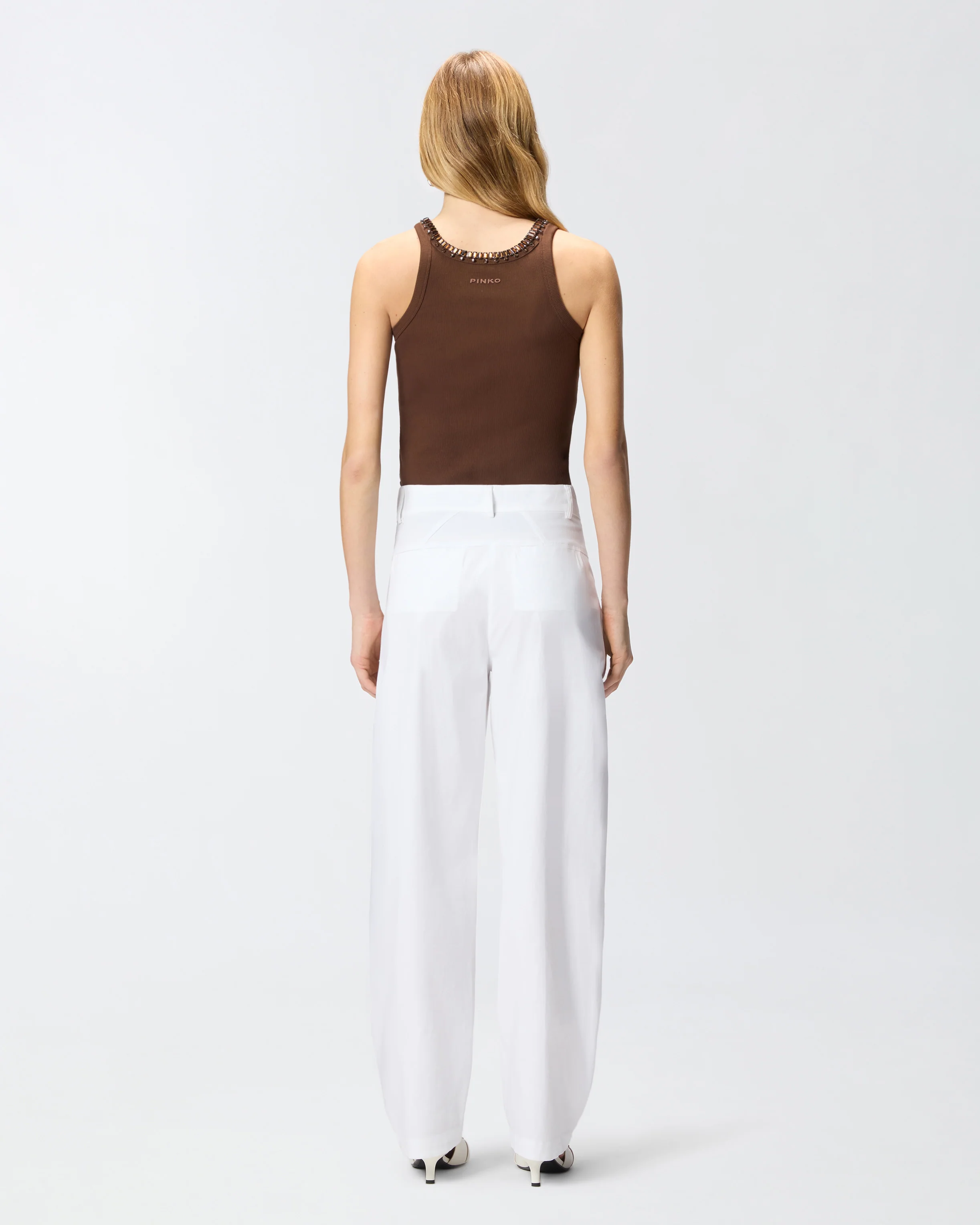 Top a costine con ricami gioiello - Image 3