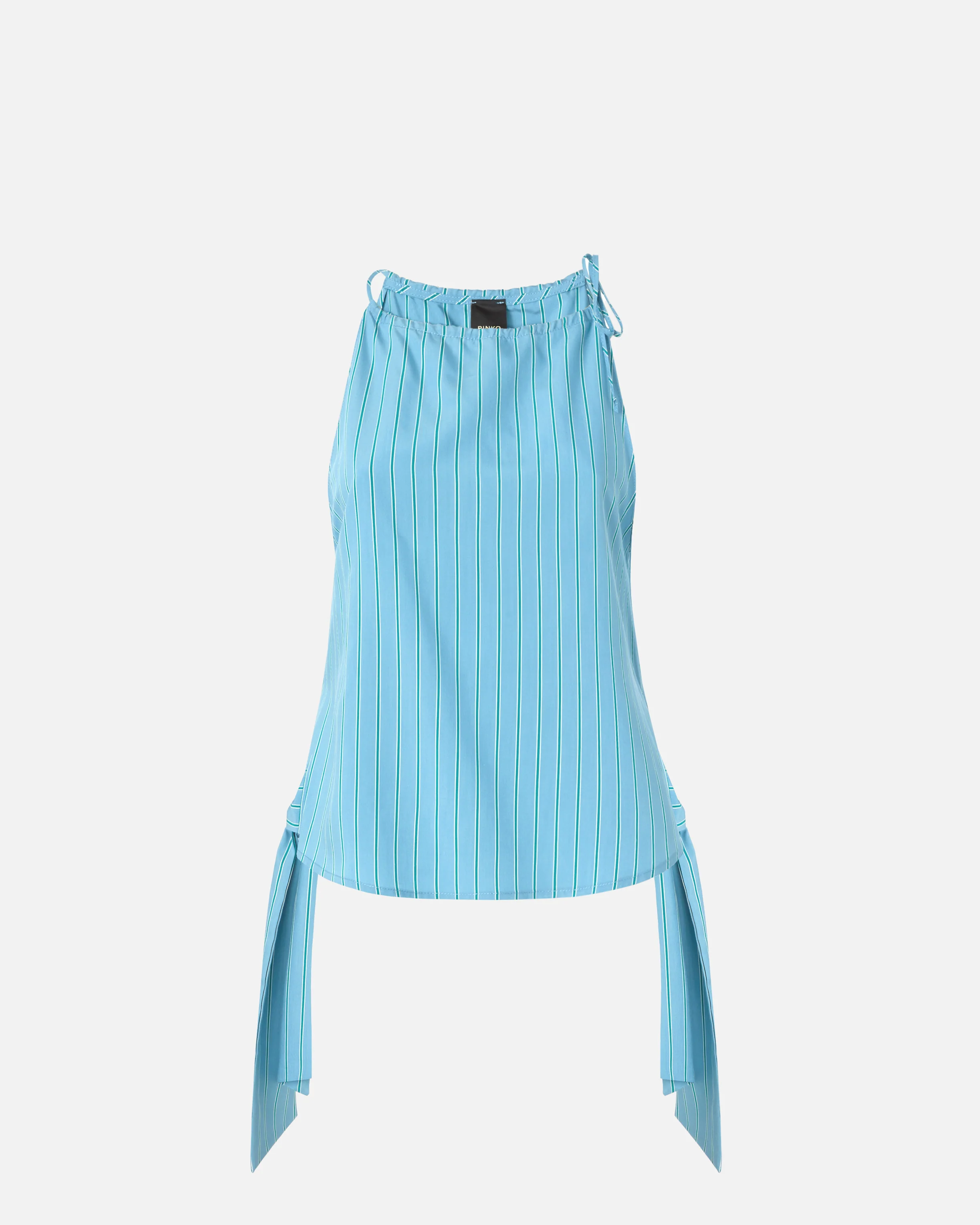 Top a righe con spalline sottili e fiocchi - Image 5