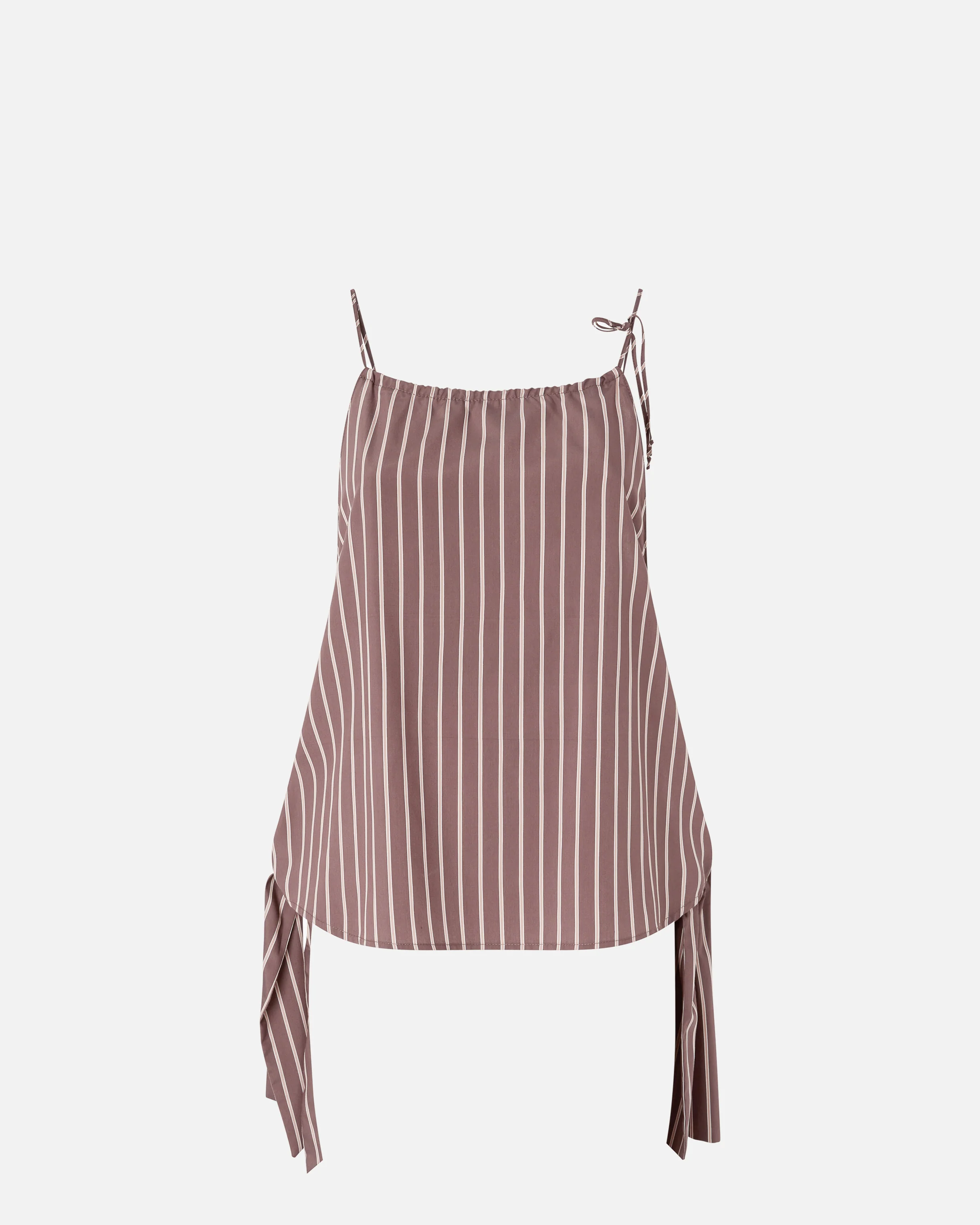 Top a righe con spalline sottili e fiocchi - Image 5