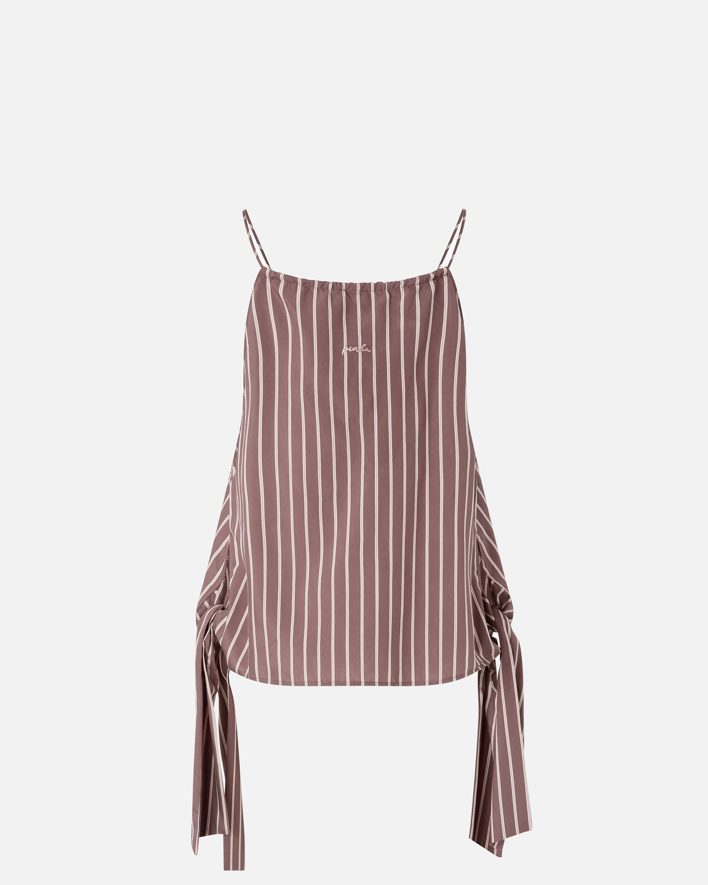 Top a righe con spalline sottili e fiocchi - Image 6