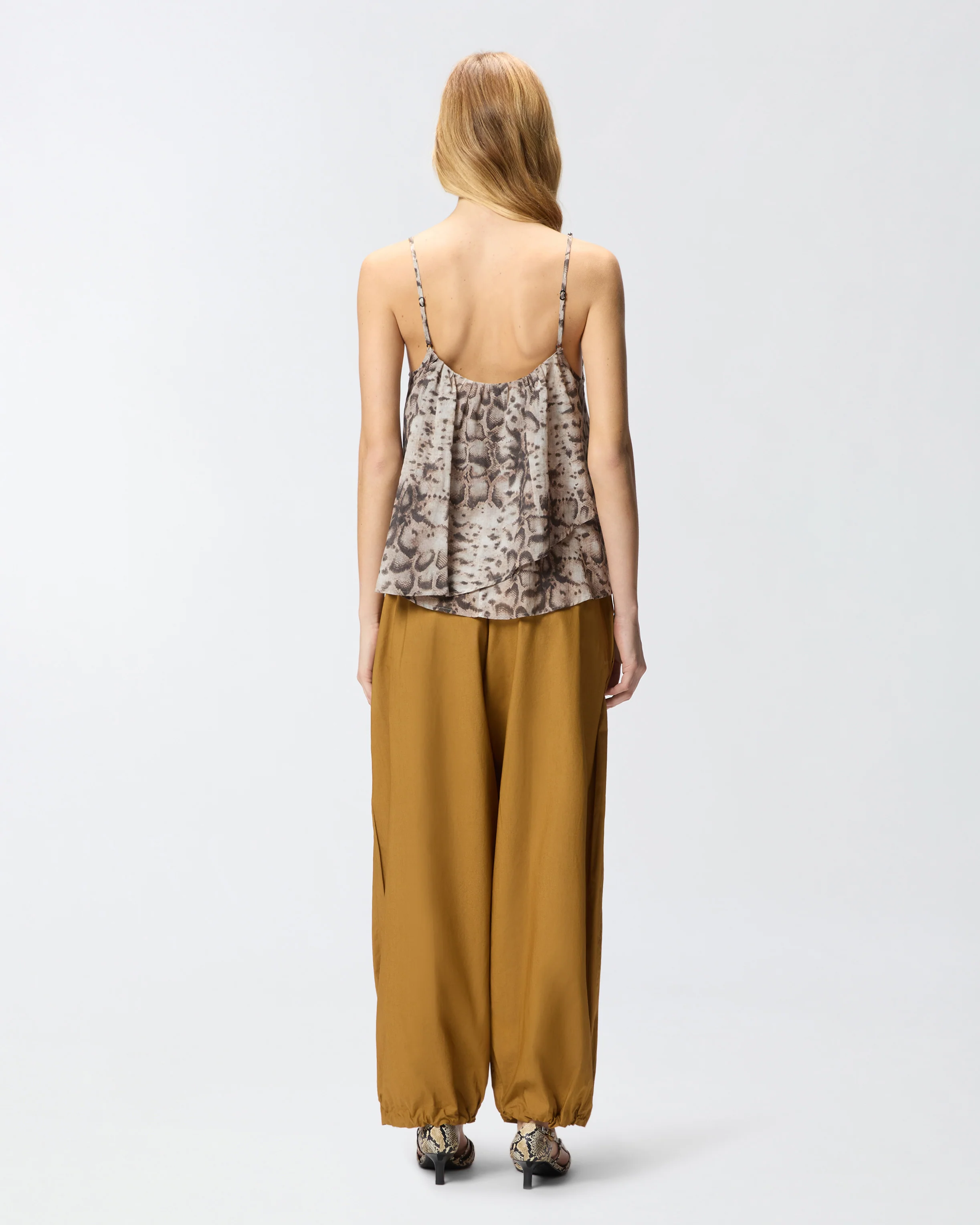 Top con spalline sottili e stampa snake - Image 3