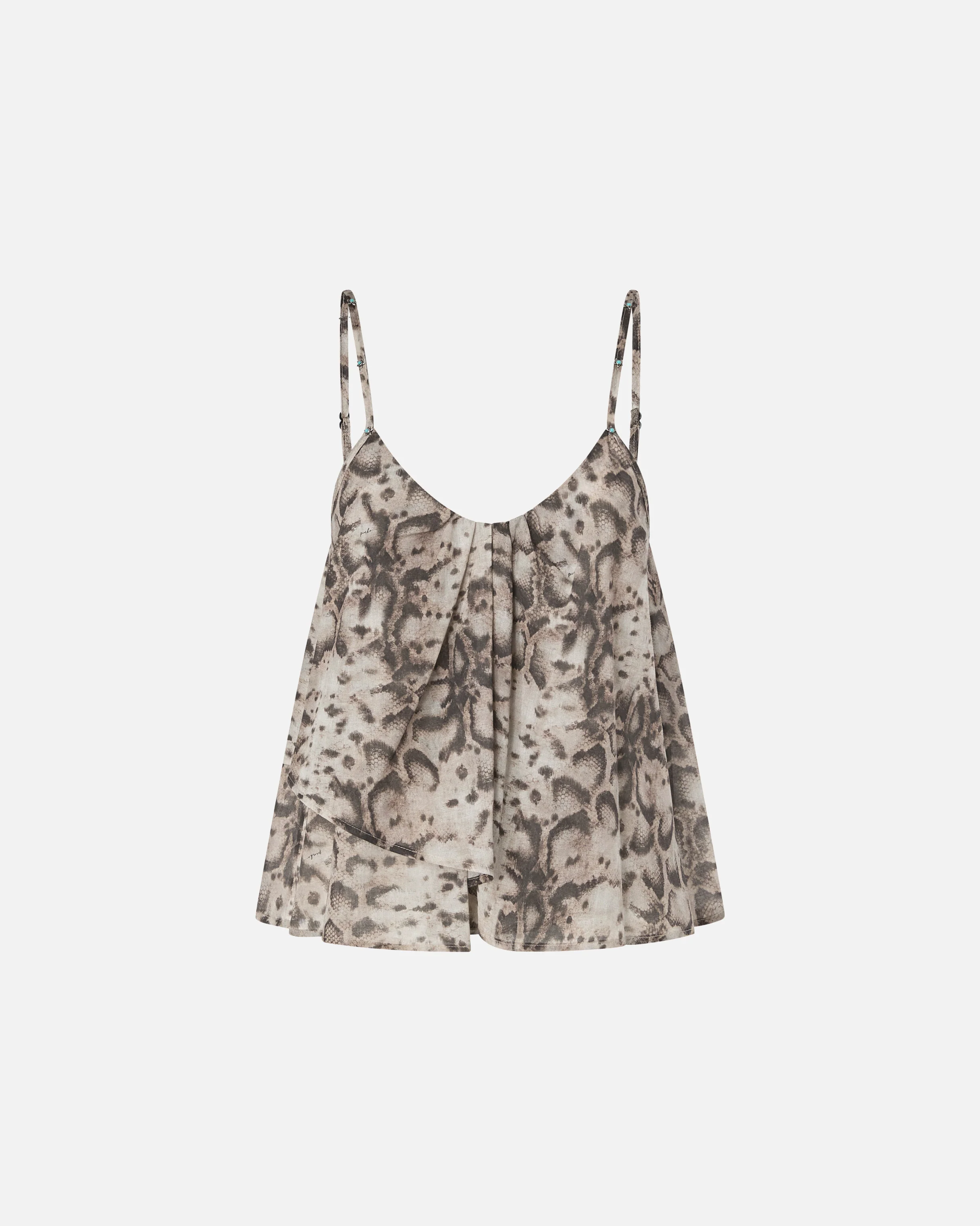 Top con spalline sottili e stampa snake - Image 5