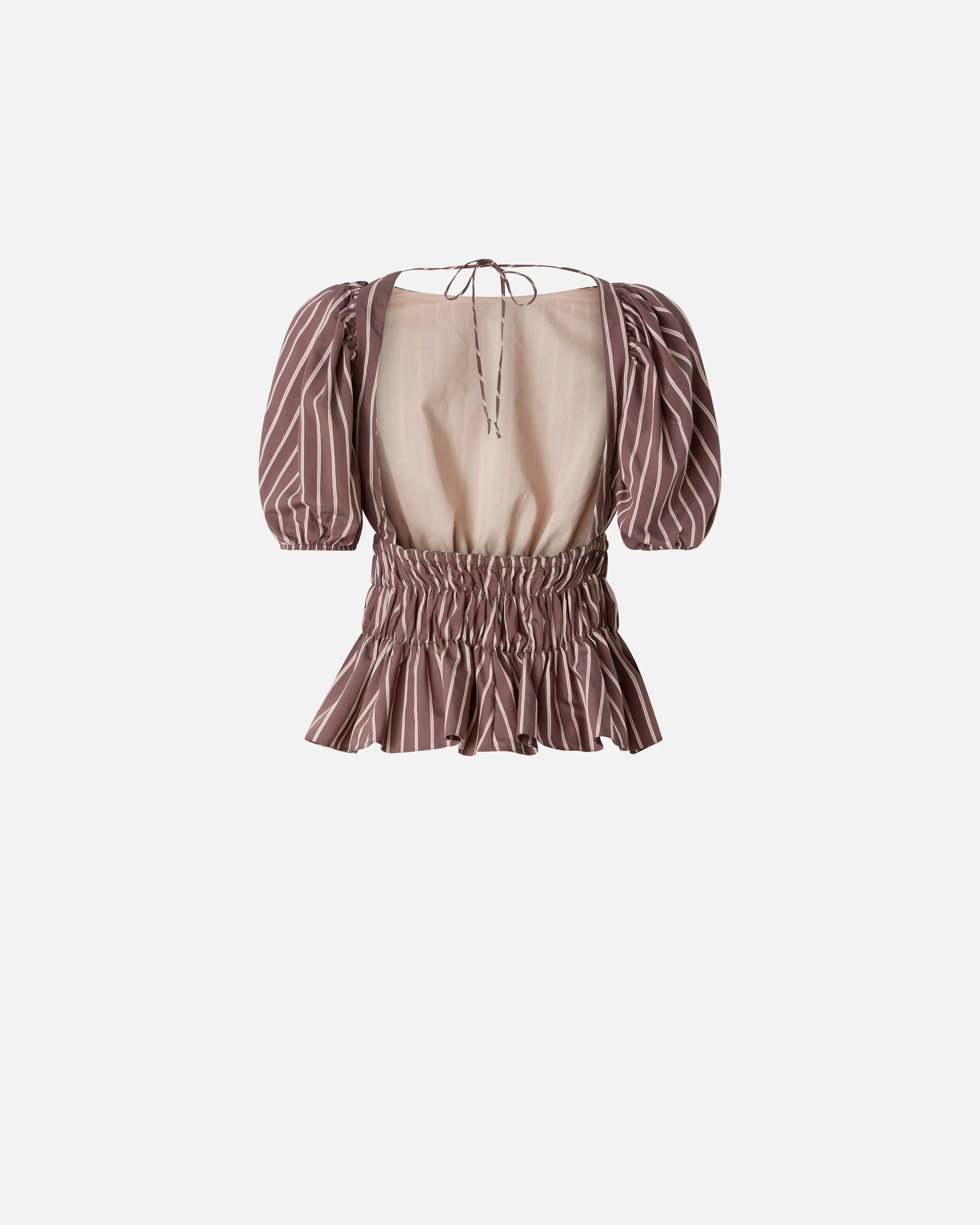 Top cropped a righe con schiena scoperta - Image 6