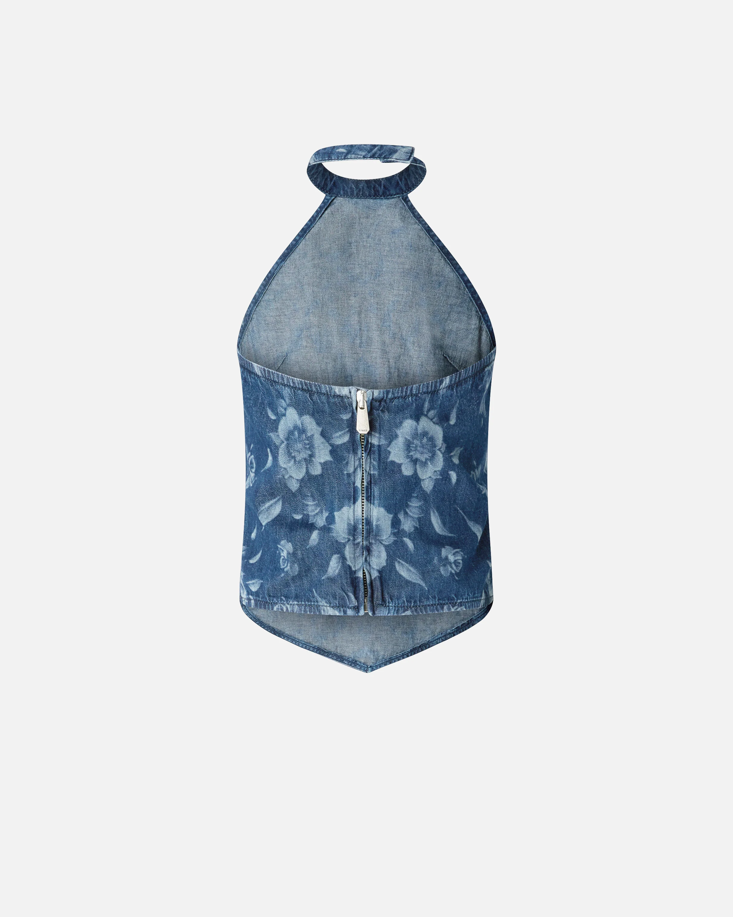 Top in denim floreale - Image 6